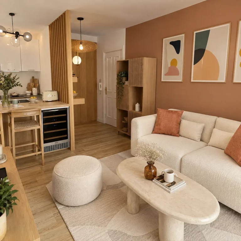 Appartement à Conflans-Sainte-Honorine, intérieur coloré et fonctionnel